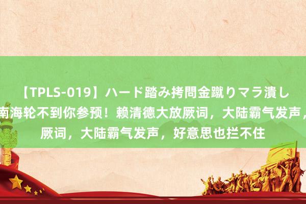 【TPLS-019】ハード踏み拷問金蹴りマラ潰し処刑 JUN女王様 南海轮不到你参预！赖清德大放厥词，大陆霸气发声，好意思也拦不住