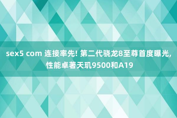 sex5 com 连接率先! 第二代骁龙8至尊首度曝光， 性能卓著天玑9500和A19